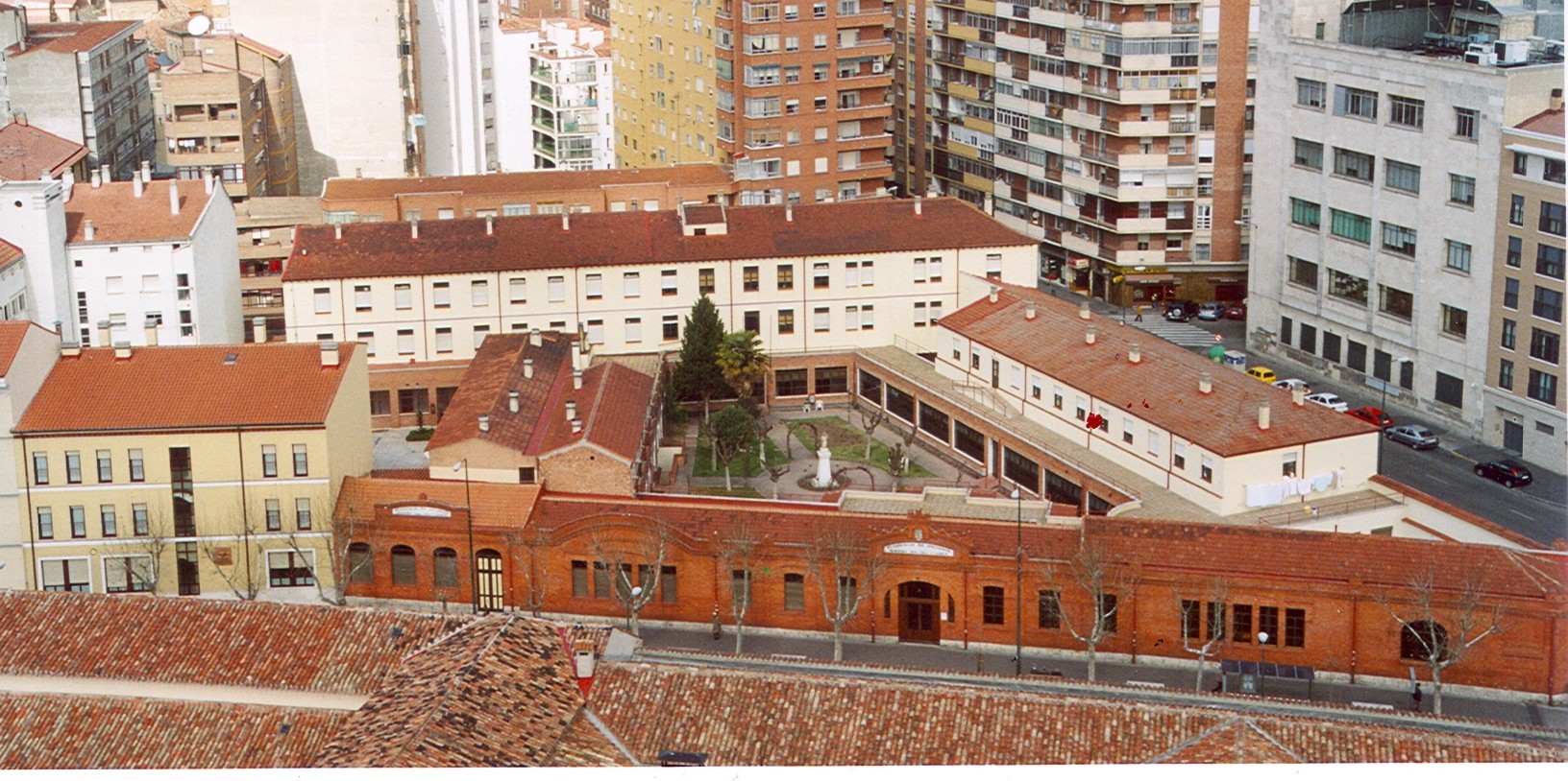 Vista aérea de la residencia actual