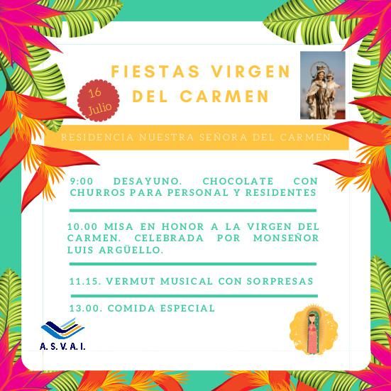 16 de Julio. Cartel Fiestas Virgen del Carmen